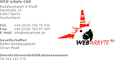 Anschrift und Kontaktdaten des Verantwortlichen